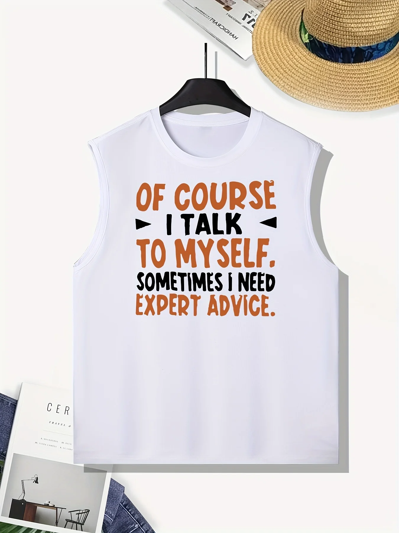 

Men's casual and fashionable patterned plain-collared shirt, summer loose fitness training shirt