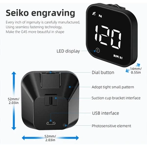 Universal Car Hud Digital GPS Speedometer Head Up Display MPH Olarm Overspeed Speedometer Multifunctional HD Display 8 Main Sales GPS Watch for Running - №6