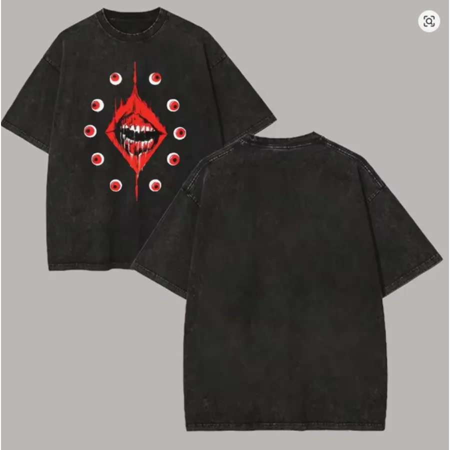 Gamer Ultrakill Graphic T-shirt Vintage Washed Aesthetic Streetwear Unisex Oversized Summer Cotton Short Sleeve Tee Harajuku Top
