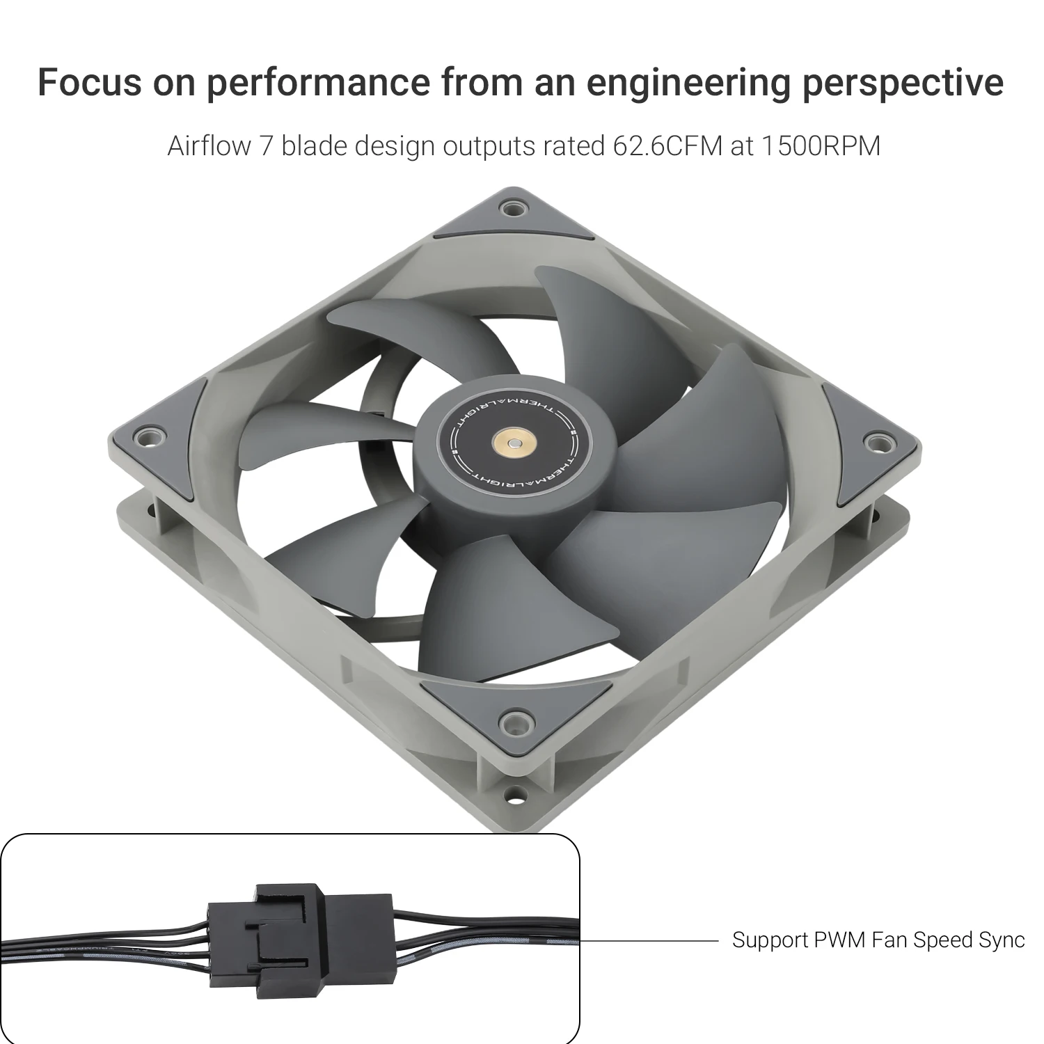 Thermalright 120mm Case Fan TL-G12/G12B/G12RB CPU Cooling Fan 120mm Silent-Balance Fan Reverse Airflow Design Fan