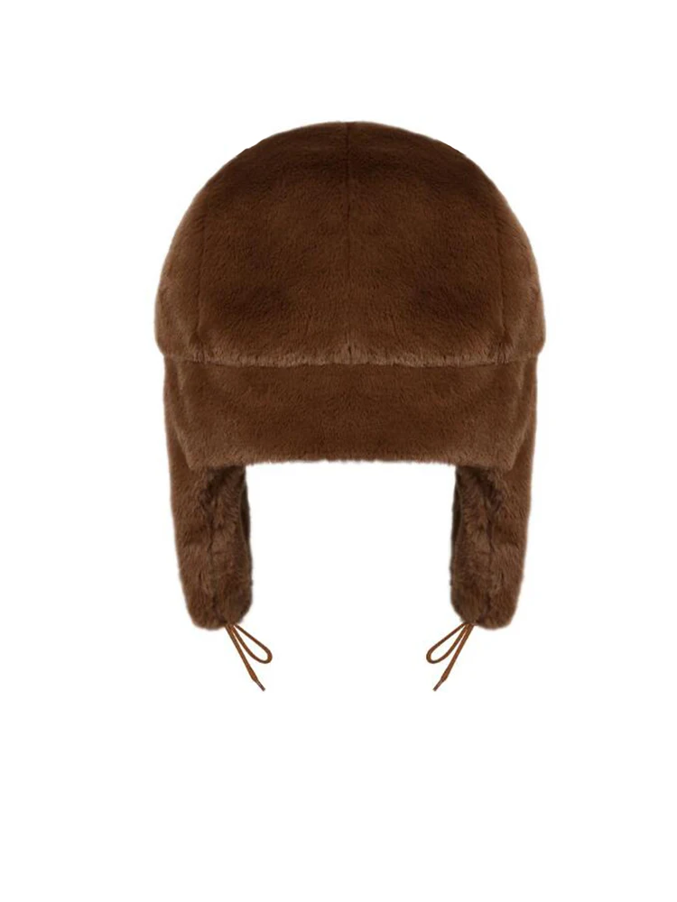 Fashion Winter Warm Hat Brown Ushanka Hat Cute Winter Hat for Boys Girls Kids Cartoon Anime Cap Gorras