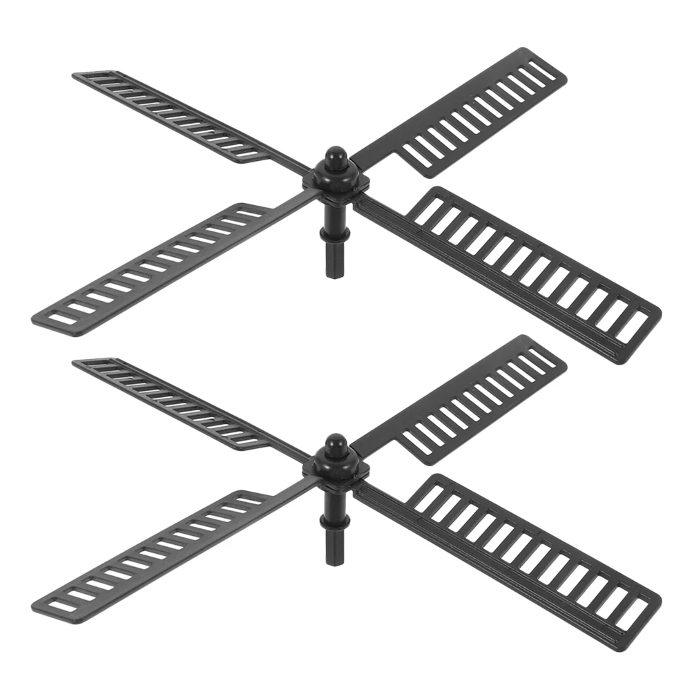 

2 Pcs Lighthouse Solar Windmill Accessories Garden Plastic Decoration Outdoor Replacement Blades