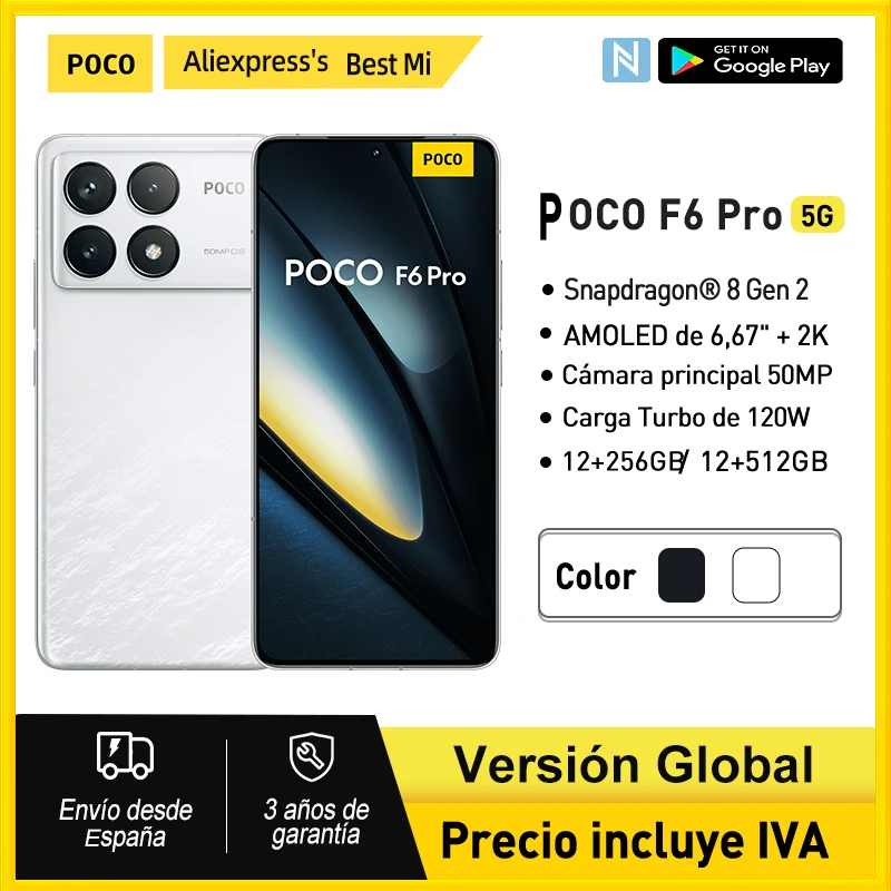 POCO F6 Pro 5G Global Version 256GB/512GB Snapdragon® 8 Gen 2 6.67 