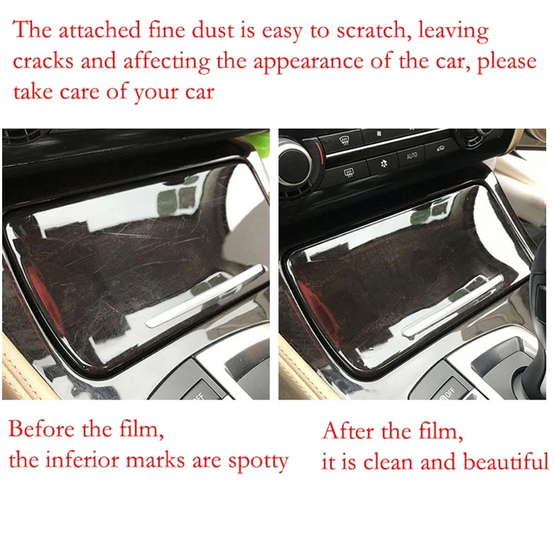 Car Interior Sticker Center Console Gear Air Door Navigation Touch Screen Panel For Toyota Avalon 2019-2023 Transparent Film