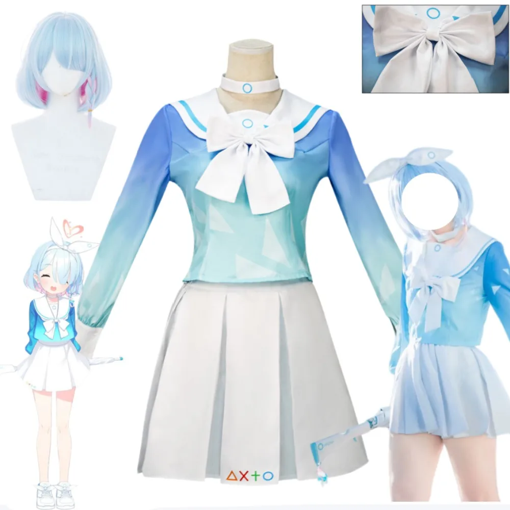 

Blue Archive Arona JK Sailor Uniform Cosplay Set School Style Full Costume Adult Women Halloween Carnival Comic Con Outfit