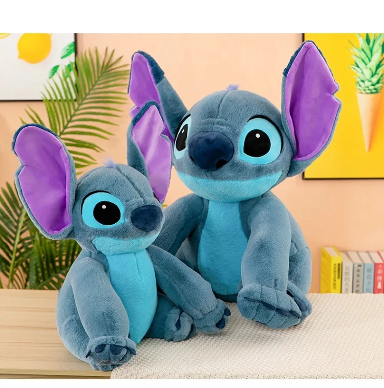 Disney stitch 30cm -80cm tamanho gigante lilo & ponto pelúcia boneca dos desenhos animados animal casal dormir travesseiro brinquedo softmaterial