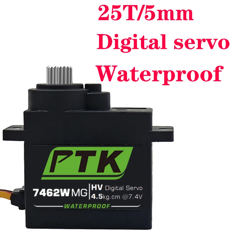 PTK 7462W MG 9g Micro Wasserdichter Servo 5KG Metallgetriebe HV für RC-Flugzeuge, Autos, Helikopter und Roboter 180° ° 1/10 Digital-Servo – Detail 2
