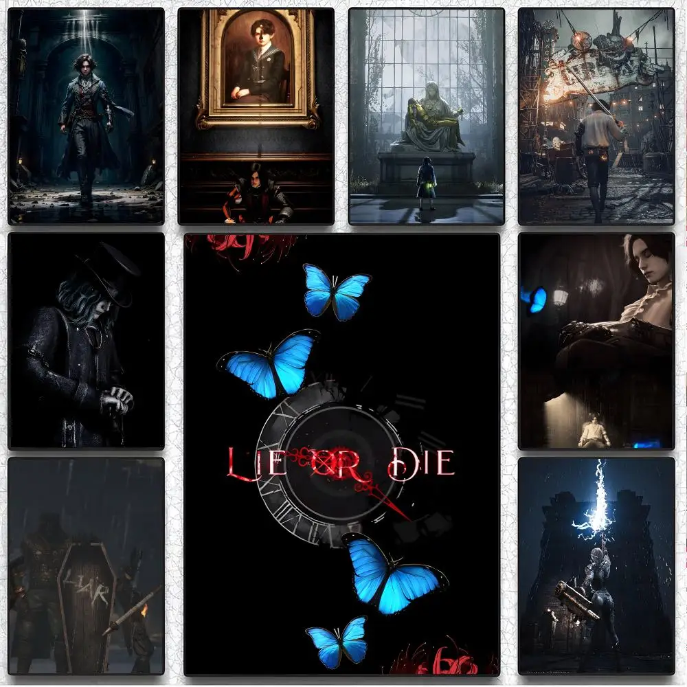 game soulslike L-Lies of P Poster Artistic Instant Peel-Off Wall Decor Atmosphere Setter for Bedside & Shared Room