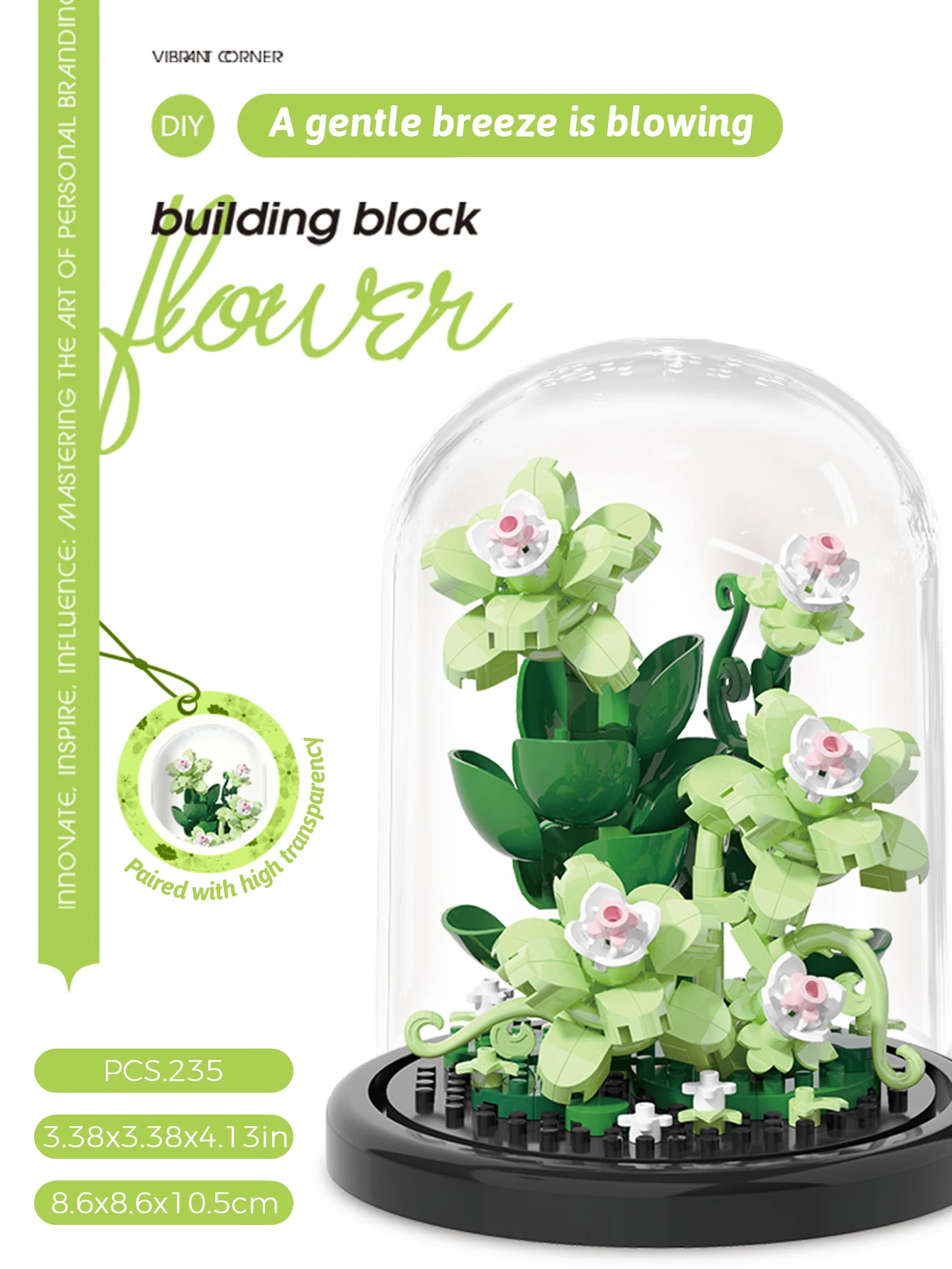 Mikro partikel Baustein Bouquet handgemachtes Geschenk, Kinder Puzzle Spielzeug handgemachte DIY Sonnenblume Desktop-Dekoration Ornament – Detail 9