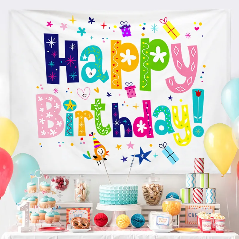 Hintergrundtuch für Kindergeburtstage, Wandbehang, Party, Schlafsaal, Schlafzimmer, Wandteppich, Raumdekoration, Bettseitendekoration