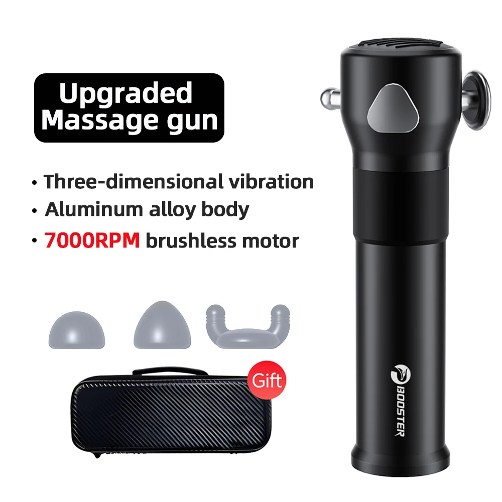 

Booster Upgraded Massage Gun Powerful Handheld Cordless Deep Tissue Vibrating Muscle Massager with 3 Speeds for Sensitive Areas