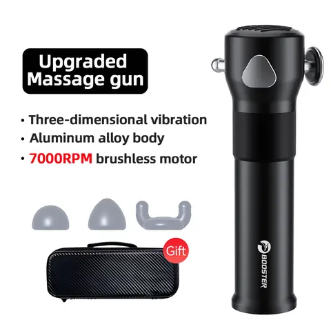 Booster Upgraded Massage Gun Powerful Handheld Cordless Deep Tissue Vibrating Muscle Massager with 3 Speeds for Sensitive Areas
