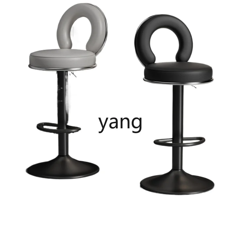 Lmm lift back chair high stool wrought iron bar chair front desk