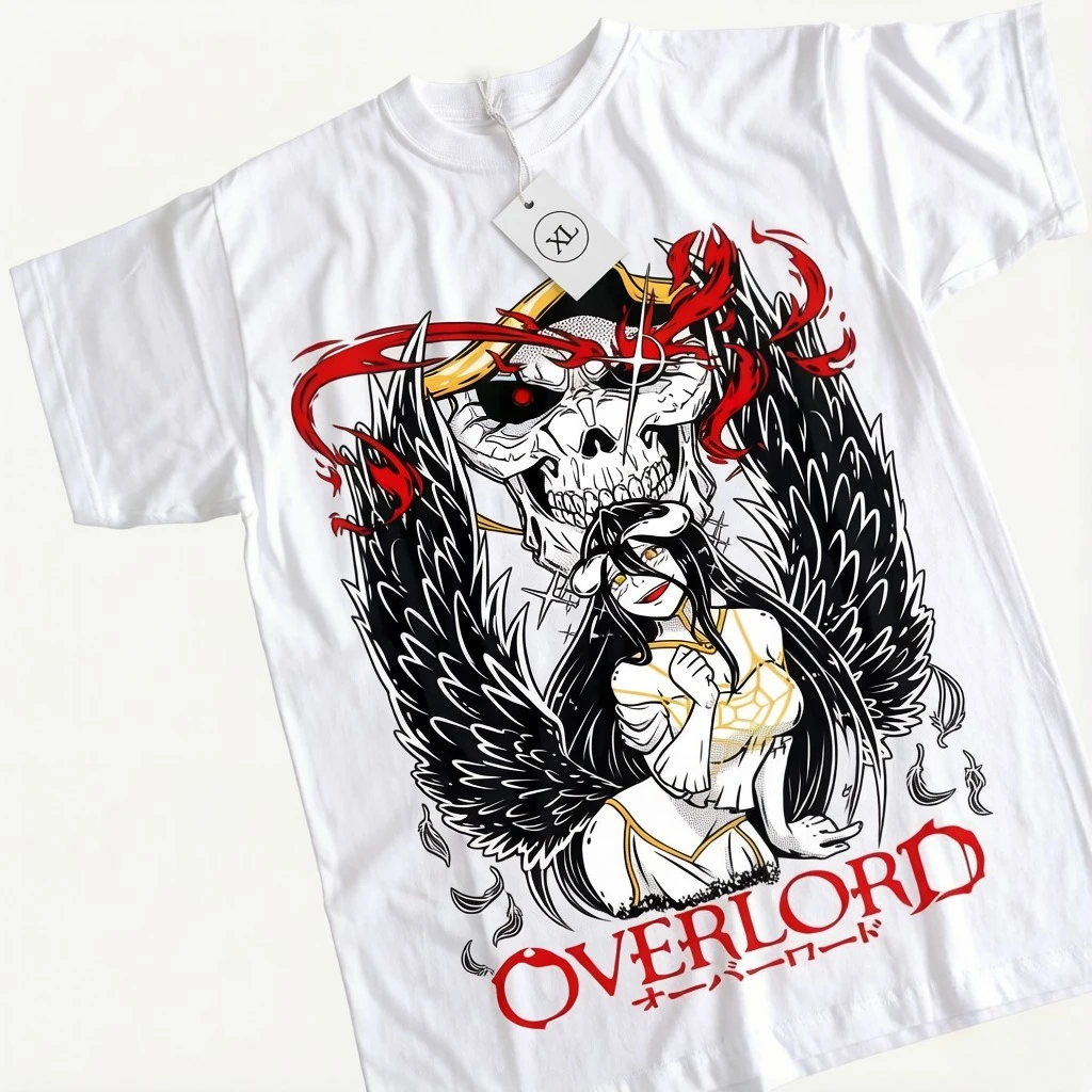 Anime Cosplay Albedo - Camiseta Oversize de Algodón con Estampado