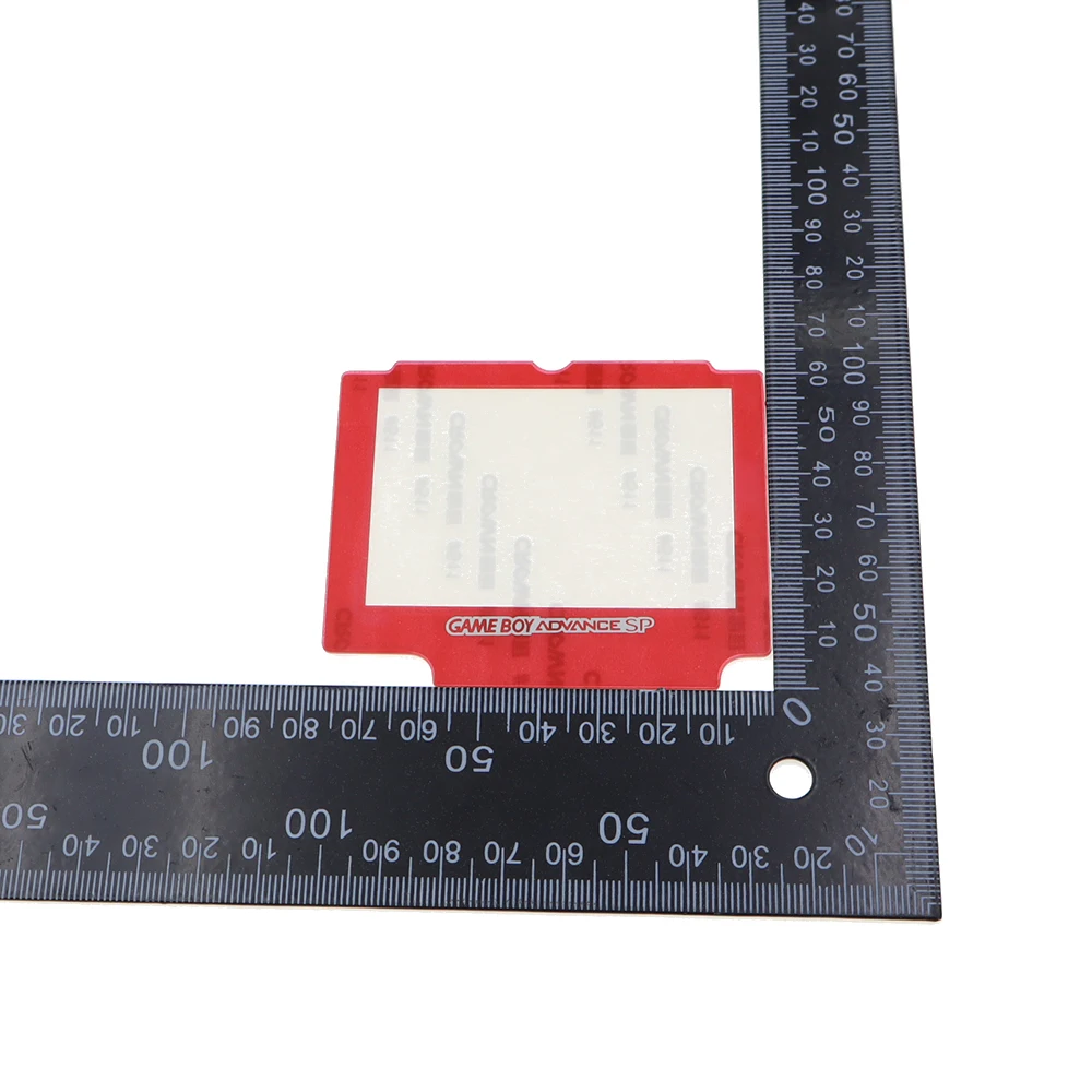 게임보이 어드밴스 SP 렌즈 보호기 1개 (뒷면 스티커 포함) 교체용 플라스틱/유리 스크린 렌즈 (GBA SP LCD 커버용)