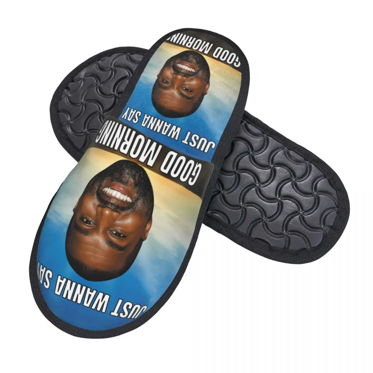 Custom Funny Kanye West Meme Comfort Scuff Memory Foam Slippers Women POP Rapper Spa House Shoes