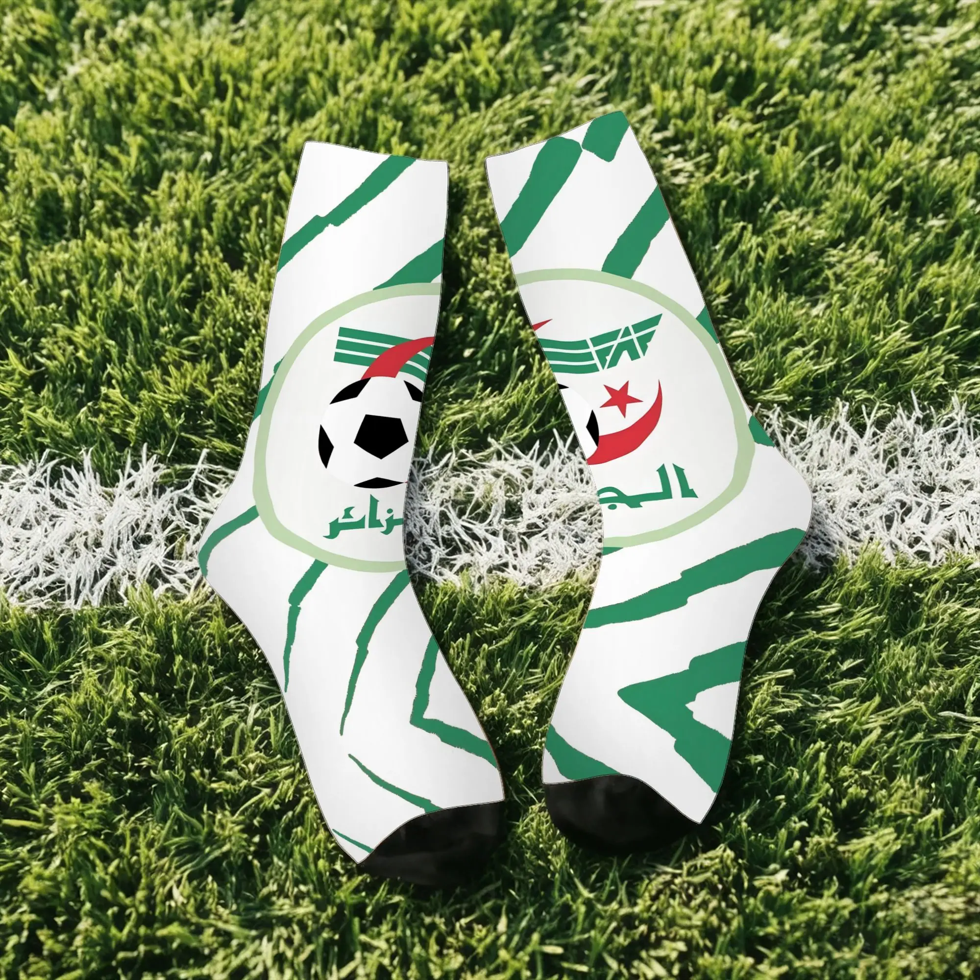 

Hip Hop Retro Algeria Crazy Men's compression Socks Unisex Harajuku Seamless Printed Funny Novelty Sock