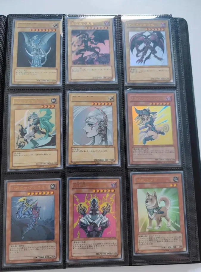 cartes-yugioh-konami-duel-monsters-yap1-jp001~009-serie-yap1-9-cartes-completes-dark-magician-girl-blue-eyes-collection-japonaise-en-etat-neuf