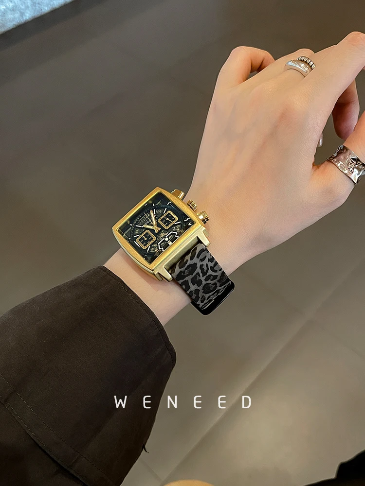 

Original ladies watch large dial watch women light luxury 2026 new ladies high-end leopard print fashion trend women's watch
