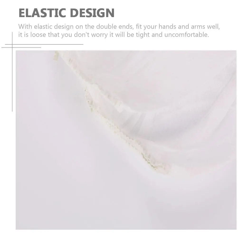 50 Pcs Disposable Arm Sleeves Protective Breathable Kitchen Cleaning Dust Proof Oversleeves Nonwoven Fabric Oilproof Eco