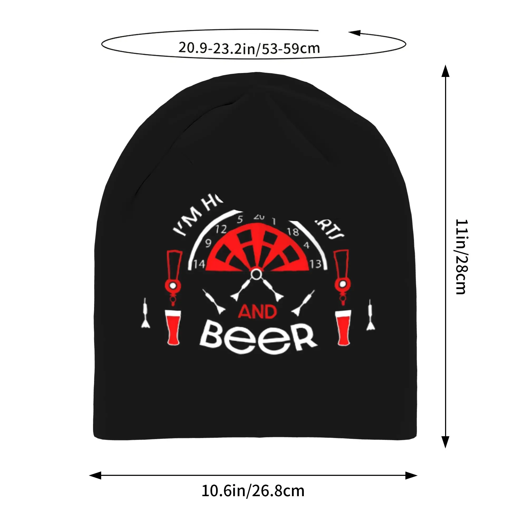 Best  Dad Darts Love Darts   Playing Darts Hat Autumn Caps Men Women  Skullies Beanies Ski Caps Soft Bonnet Hats