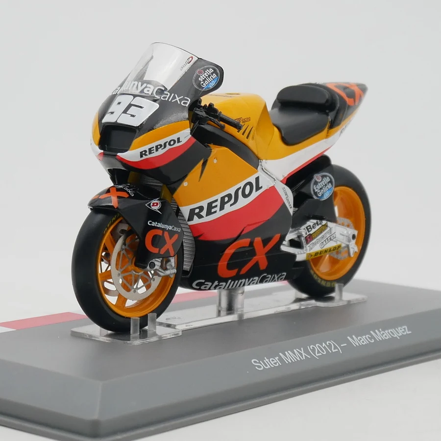 1:18 Scale Diecast Alloy Moto GP 2012 Suter MMX Marc Marquez Motorcycle Toys Cars Model Classics Adult Souvenir Static Display