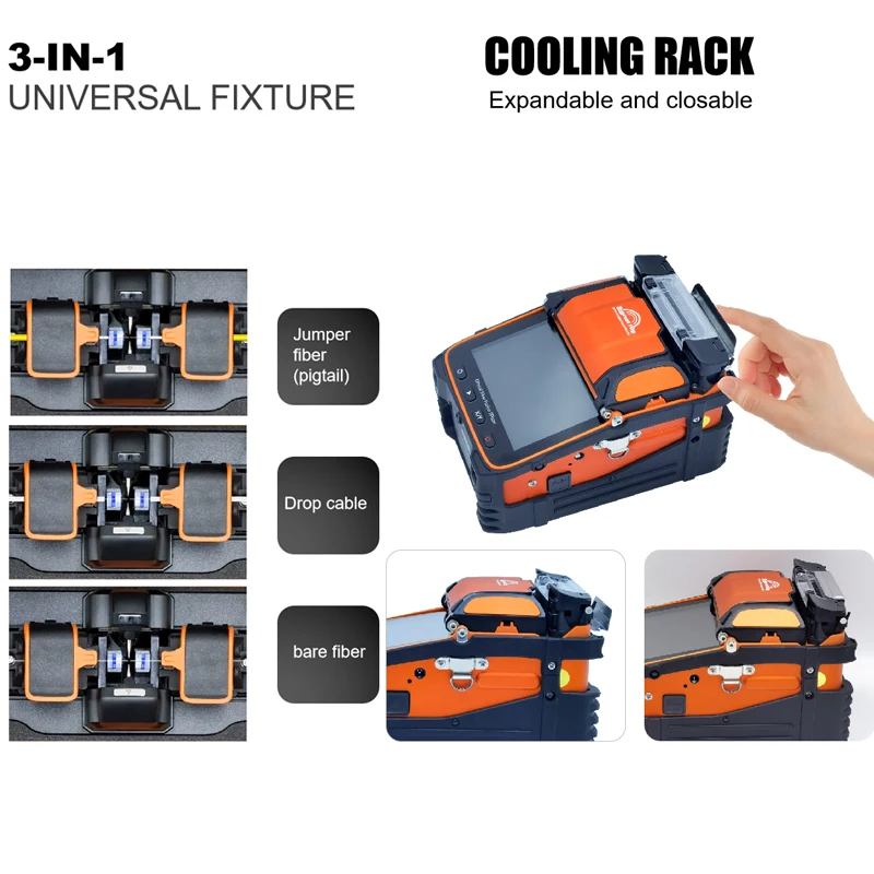 

Signalfire AI9 Fiber Optic Splicer automatic Optical Fiber Welder machine Cleaver Fiber Optic Fusion Splicers FTTH splicing kit