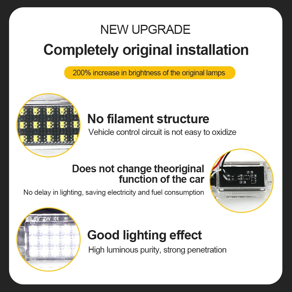 1Pcs Car LED Rear Trunk Lamp Luggage Compartment Light Bulbs 12V For Toyota RAV4 5th 2022 2023 2024 Scion XB TC