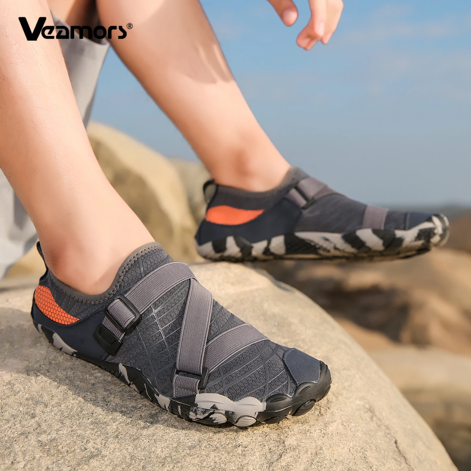 Quick Drying Outdoor Wading Shoes Men Women Beach Water Sports Shoes Soft Elastic Summer Aqua Shoes for Boating Surfing Non-slip