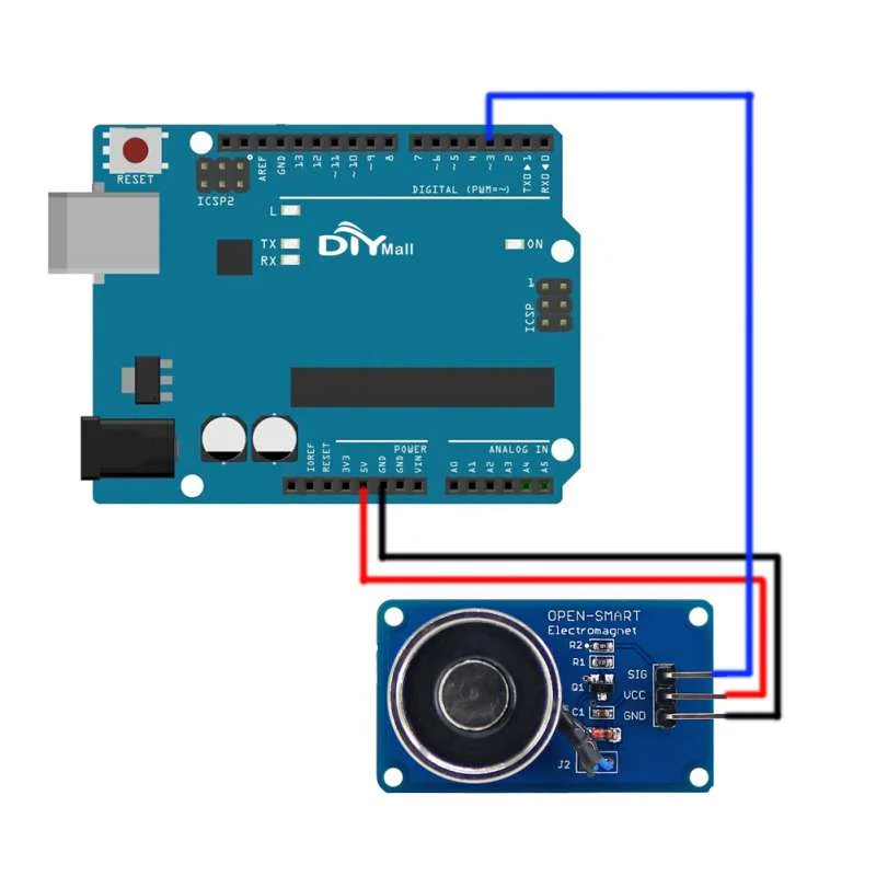 1/2/5/10PCS Holding Electric Magnet Lifting DC5V Solenoid Sucker Electromagnet Module Board for Arduino DIY Electronic Part
