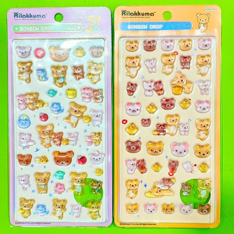 40pcs Kawaii Japanese Cartoon 3d Relief Stereo Sticker Cute Diy Mobile Phone Decor Sticker Hand Account Stationery Gifts