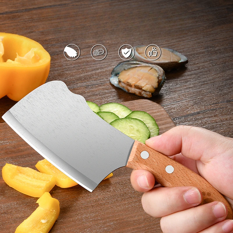 Mini Multi uses a pocket knife! Sharp cutting pocket knife! Small kitchen household kitchen knife!