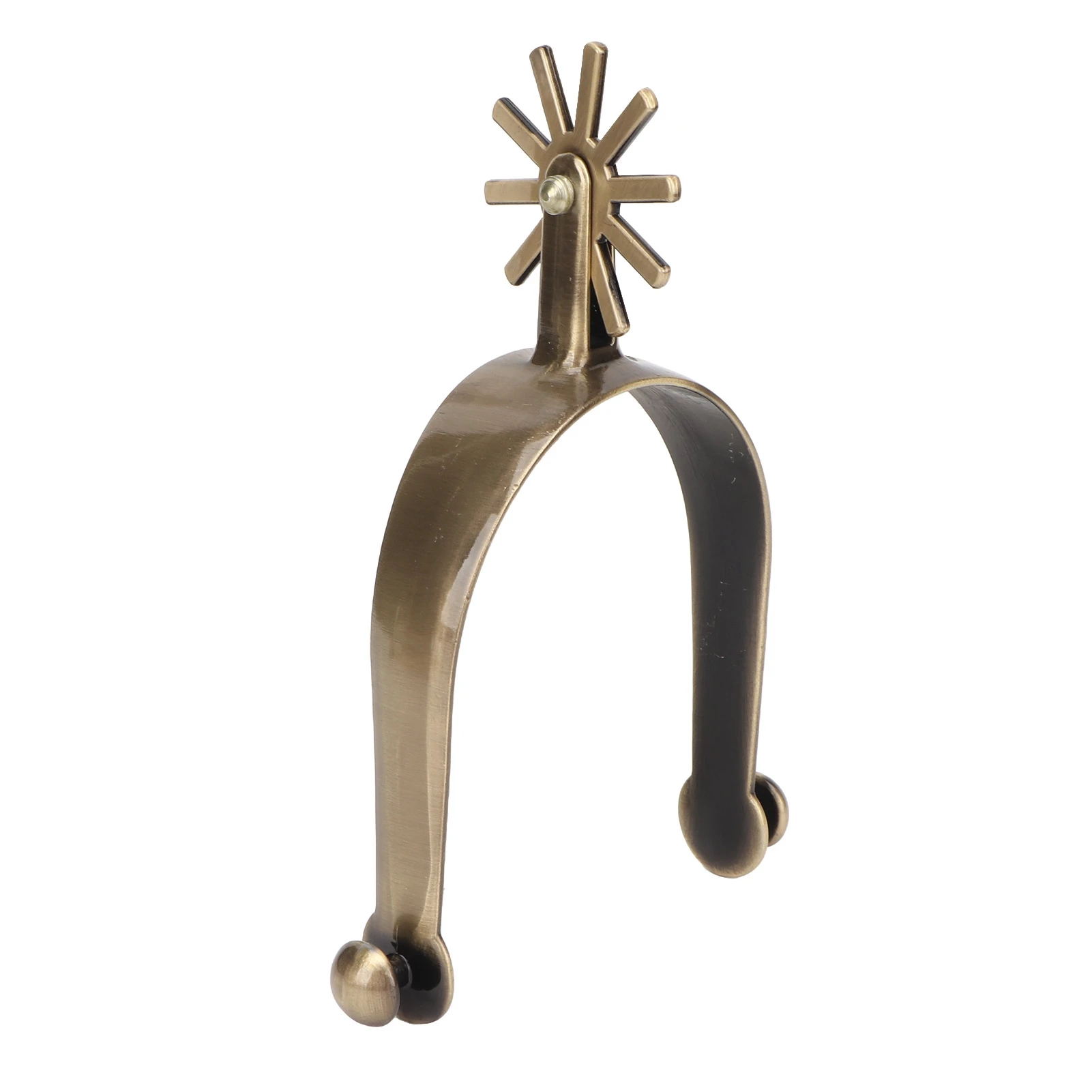 قطعتان من حوامل الحصان الغربية المقاومة للصدأ من سبائك الزنك الاحترافية مع معدات قابلة للتدوير للرجال #5