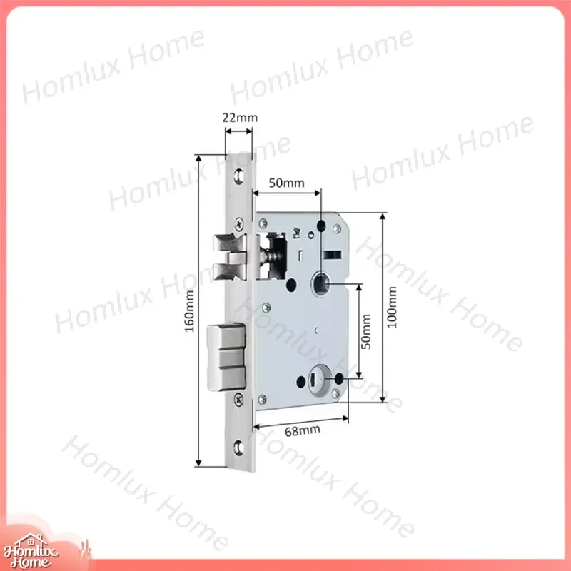 European Standard Stainless Steel Cylinder Door Bolt Lock Body 5050 3585 4585 6085 5572 6068 Smart Door Lock for