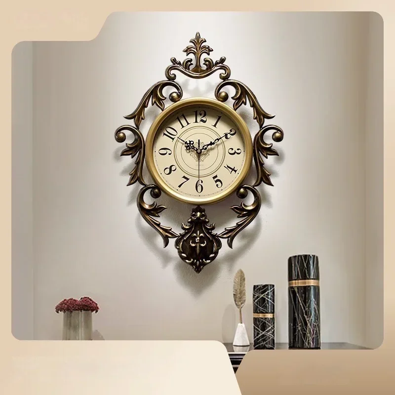 Iris Retro Carving Wall Clock, Noble Elegant Mysterious European Royal Classical Home Decor,The Eye of God