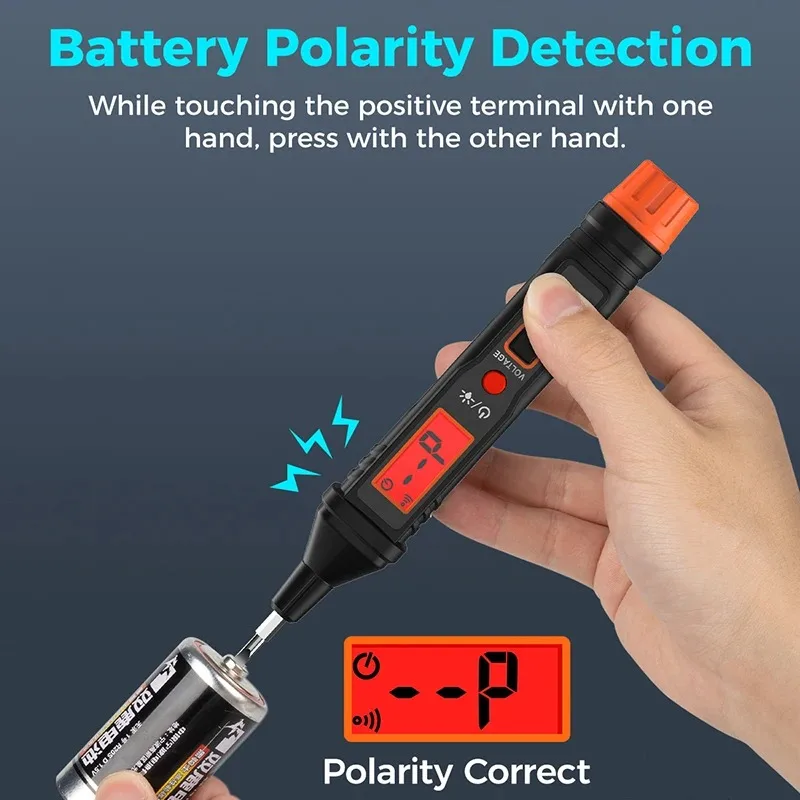 AC 12-300V Electric Pen Breakpoint Finder NCV Continuity Test Electrician Digital Voltage Test Pen Non-Contact AC Voltage Tester