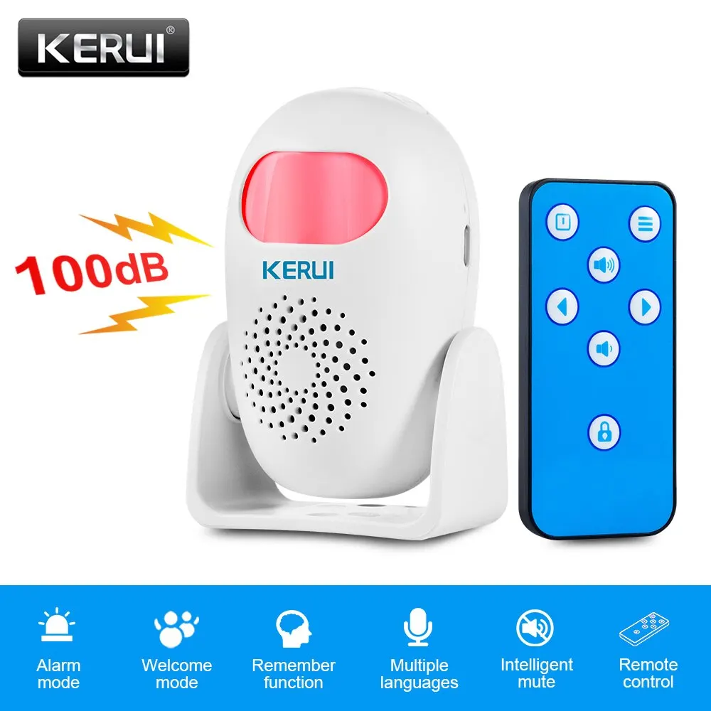 KERUI M120 Smart Motion Detector Alarm PIR Infrared Anti-Theft Burglar Welcome Chime Doorbell For Garage Shop Home Security