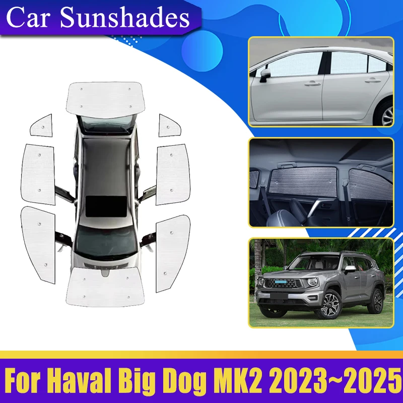 

Anti-UV For Haval Dargo X H-Dog Big Dog MK2 2023 2024 2025 Car Window Windshield Sunshade Protect Privacy Blocks Accessories