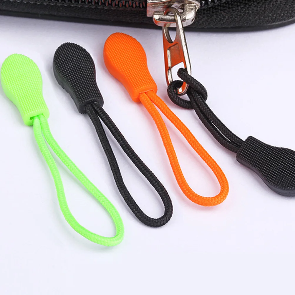 

15Pcs Zipper Puller Plastic Multicolor Set Comfortable Grip Replacement for Clothing Bags Suitcase Outdoor Travel