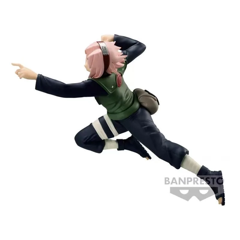 Original Bandai S.h.figuarts Naruto VIBRATION STARS Sakura Edition Action Figure Anime Model Toys Ornaments Figure Gifts