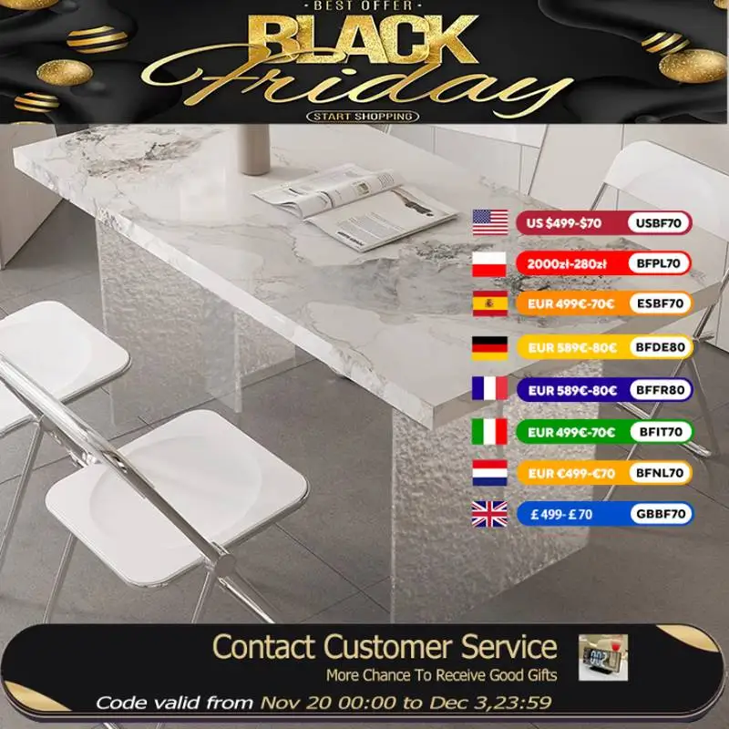 

Italian Nordic Dining Tables Square Design Study Living Room Dining Tables Salon Luxury Modern Tavola Da Pranzo Home Furniture