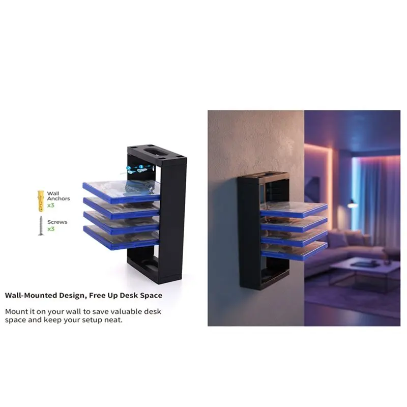 【مفاجأة】حامل تخزين الألعاب المضيف على الحائط لقرص الأقراص المضيفة لجهاز PS5 لأجهزة PS4 DVD لألعاب بلاي ستيشن