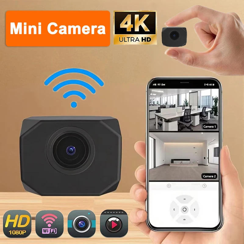 Мини-камера HD 4K 1080P Wi-Fi IP AP удаленный мониторинг легкая портативная видеокамера умная домашняя камера наблюдения