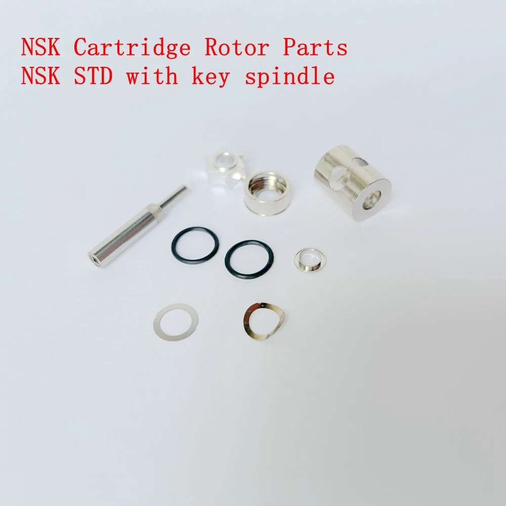 

2 Sets Dental Handpiece Standard Rotor Cartridge Parts With key Spindle For NSK STD With Key Spindle