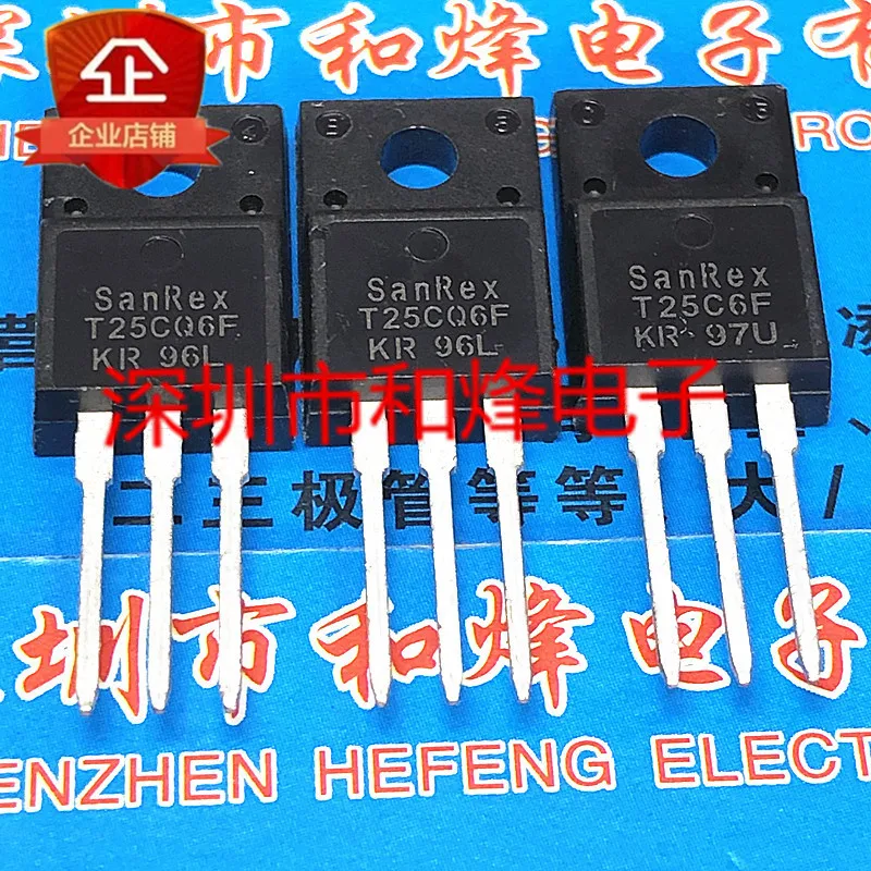 5 pieces T25CQ6F  TO-220F 600V 25A