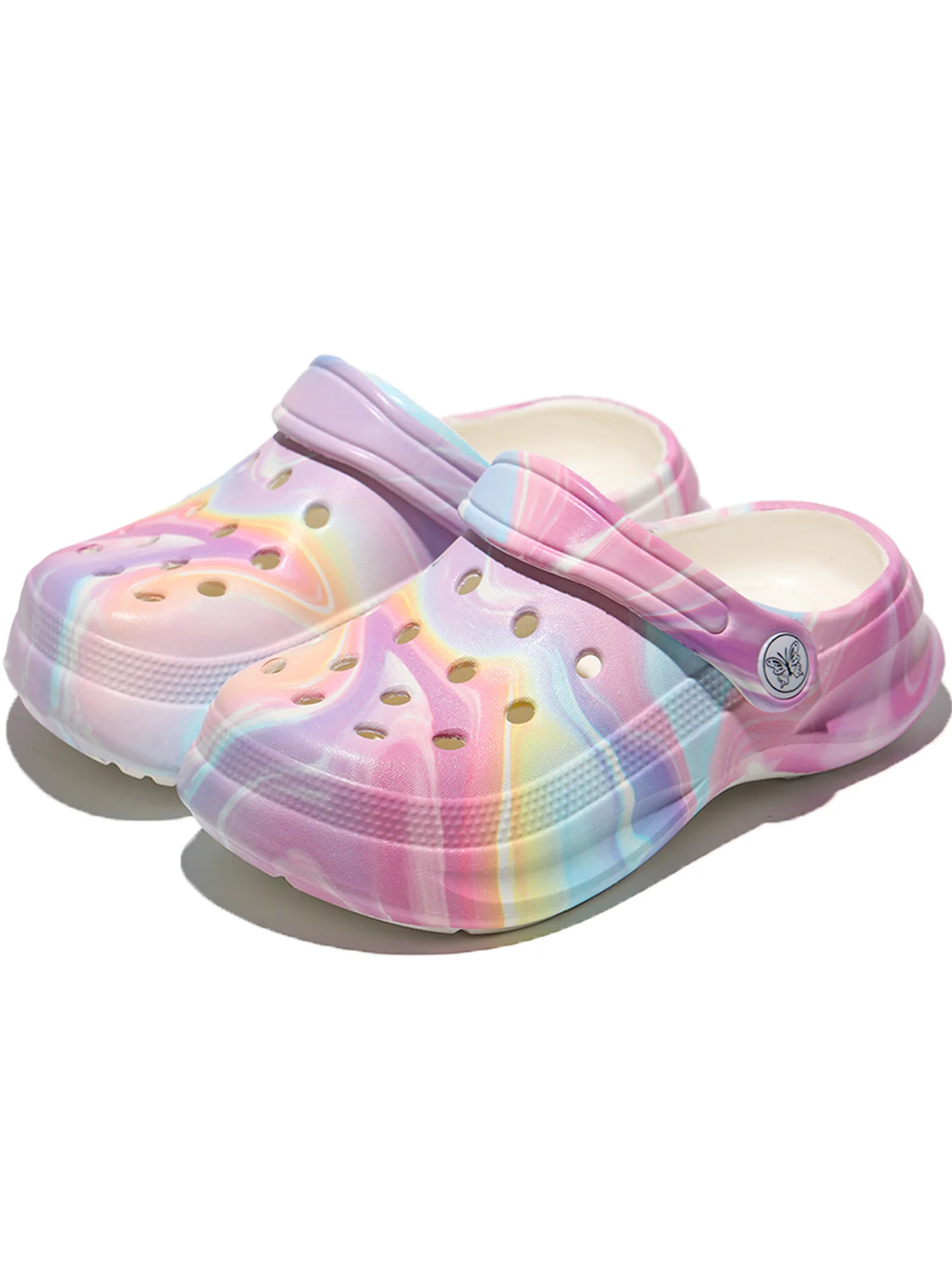 Kinder Slip-On Clogs und Pantoletten - Atmungsaktive, Wasserdichte EVA-Gartenschuhe mit Dekorativer Kette für Strand und Alltag 168 – Detail 2