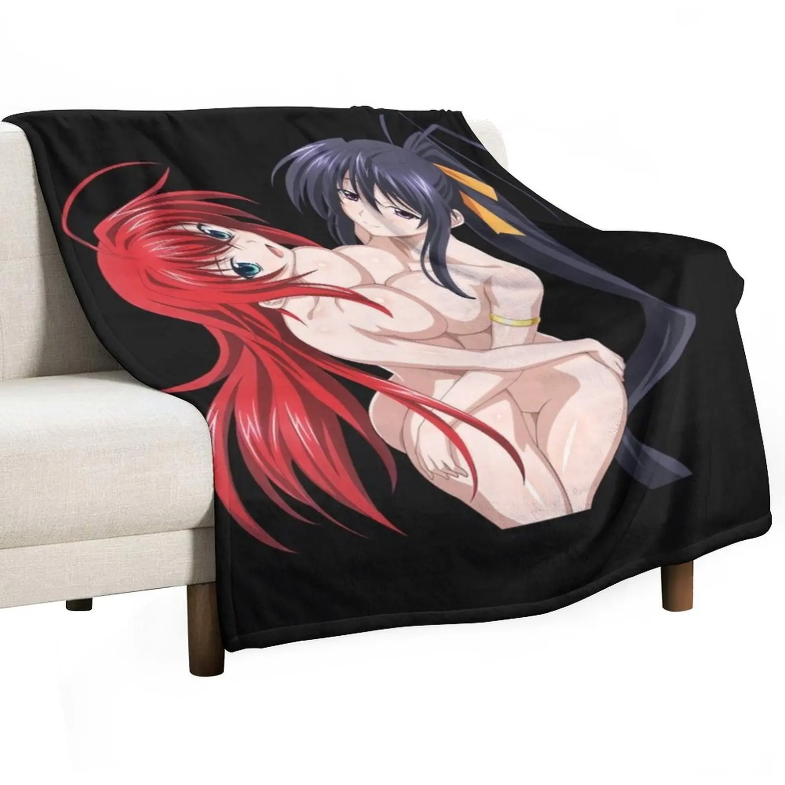 

Akeno Himejima sexy hentai anime Rias Gremory High School DxD. Sticker Throw Blanket for sofa Loose Soft Plaid Blankets