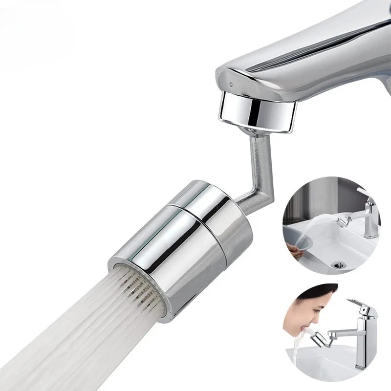 360° Universal Kitchen Faucet Anti-splash Aerator Bathroom Tap Rotatable Faucet Sprayer Saving Water Tap Nozzle Extender Adapter