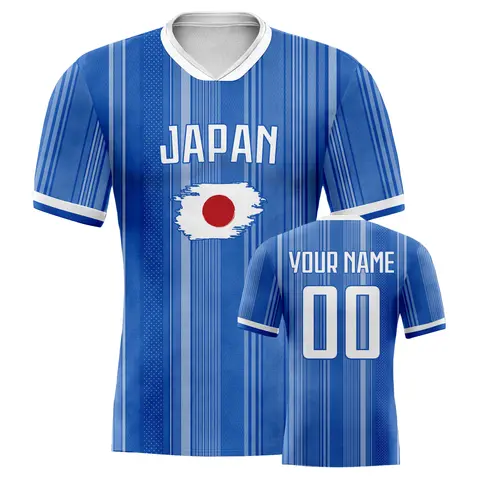 Custom Japan Soccer Jersey for Women Men Personalized Printed Name & Number Football Shirt National Team Football Tops for Fan
