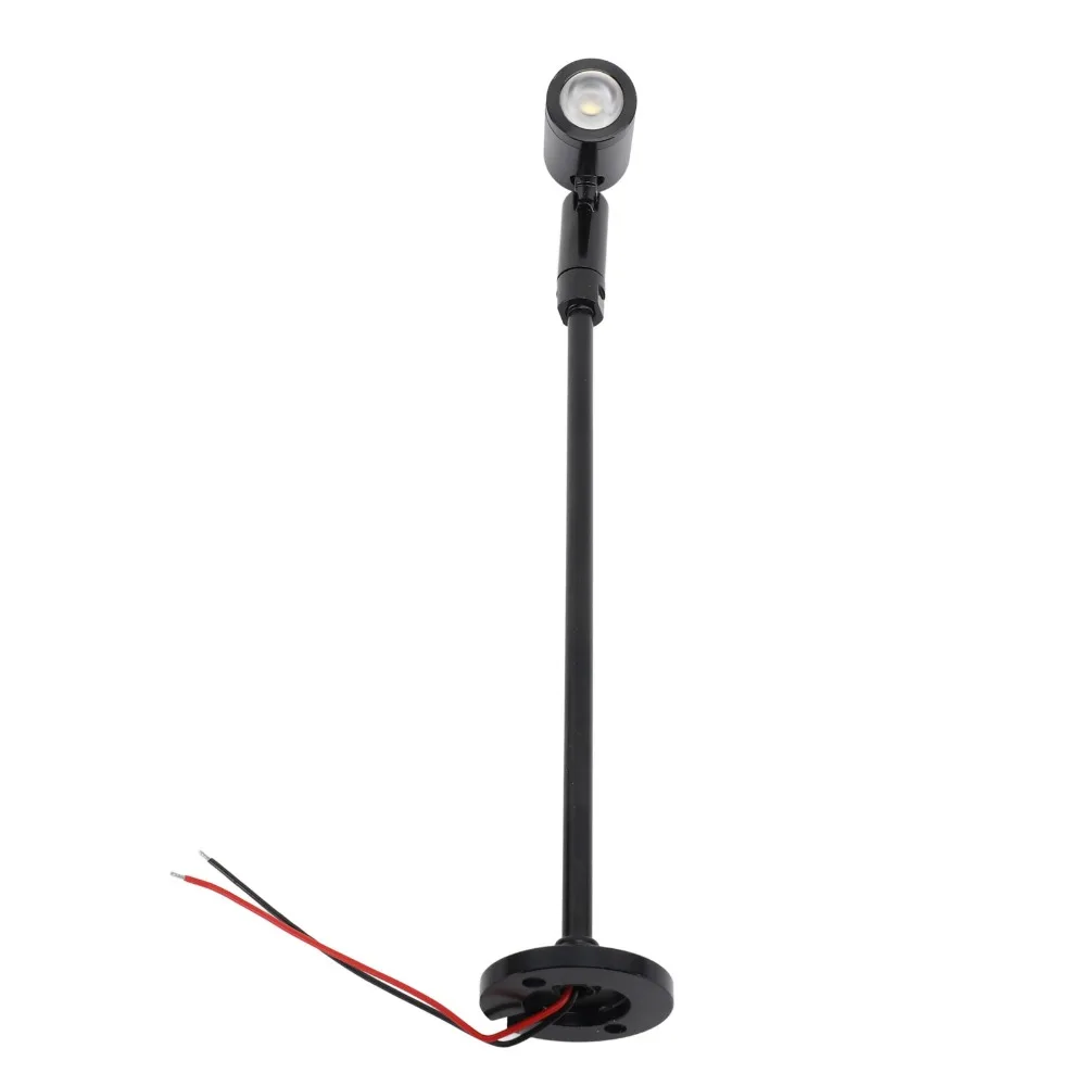 2 Pack DC12V LED Mini Spotlight Aluminum Body 3W Jewelry Showcase Light Adjustable Angle Display Cabinet Light Painting Display